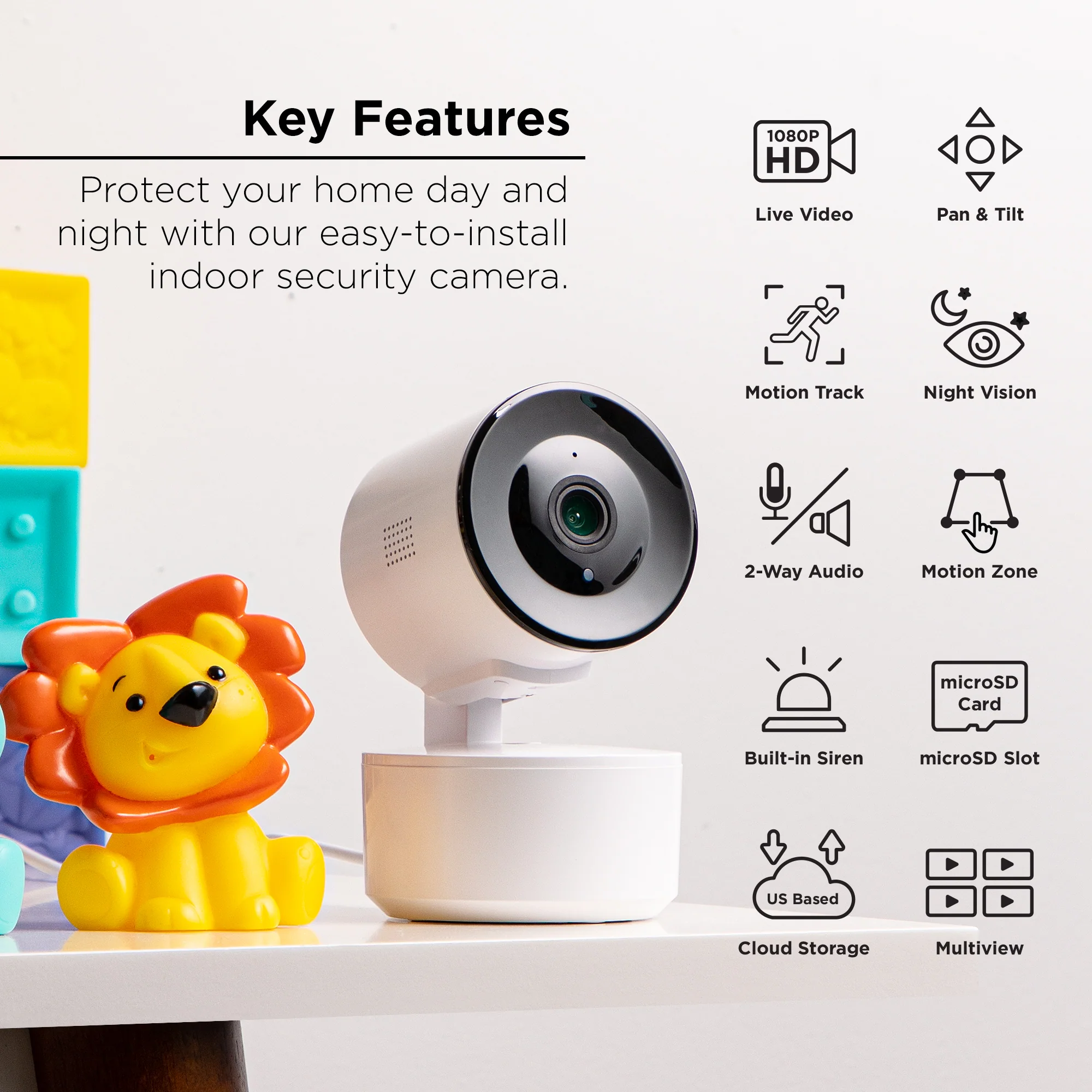 Auto-Tracking Indoor Cam (Plug-in) - Image 3