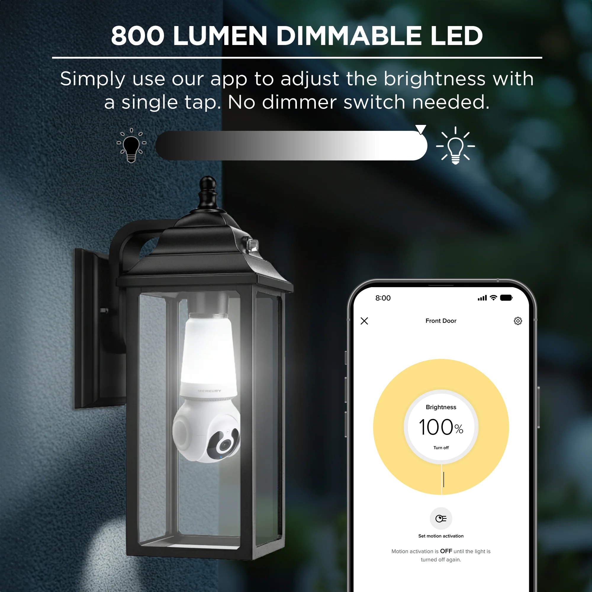 Merkury Smart 2K Light Bulb Security Camera - Image 4