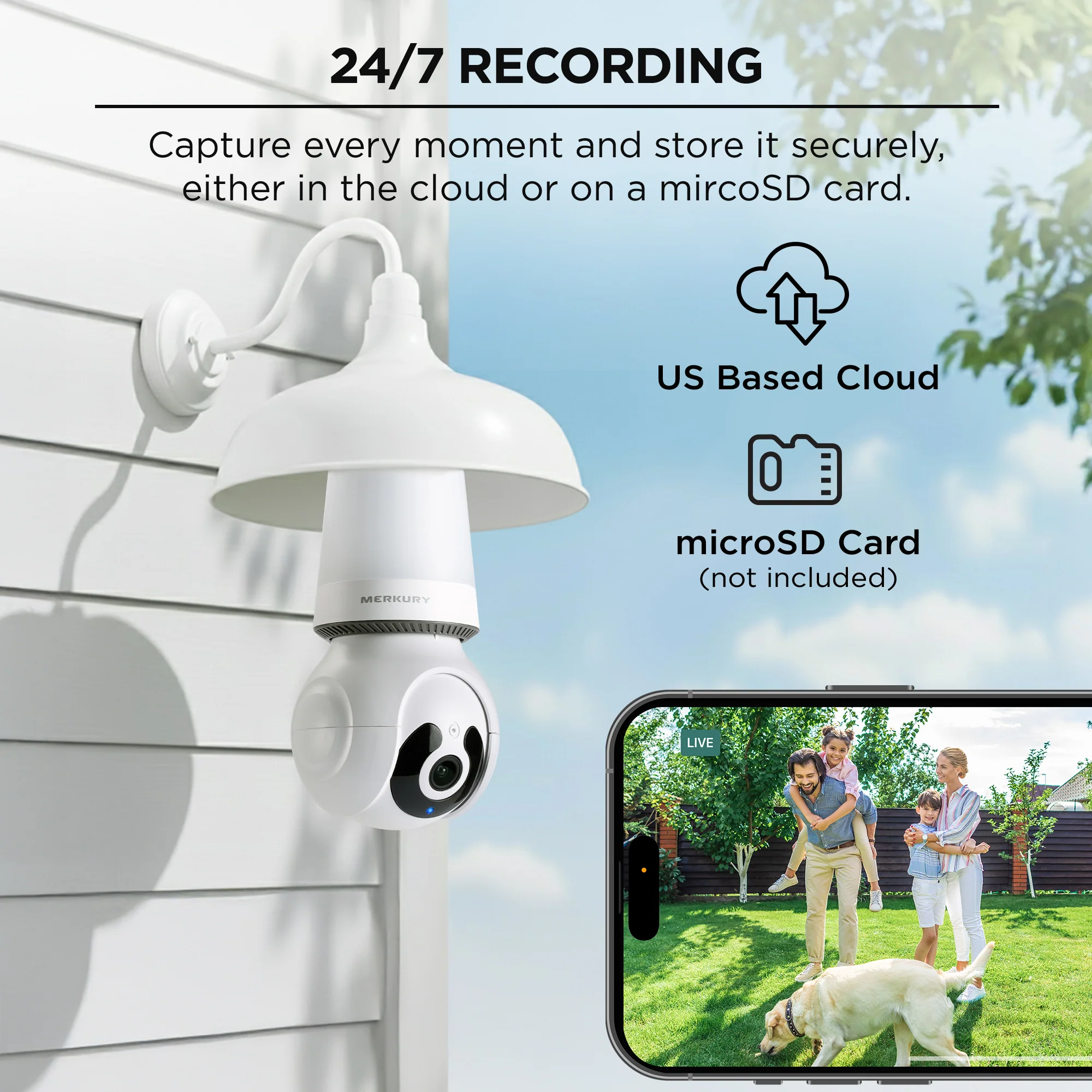 Merkury Smart 2K Light Bulb Security Camera - Image 5