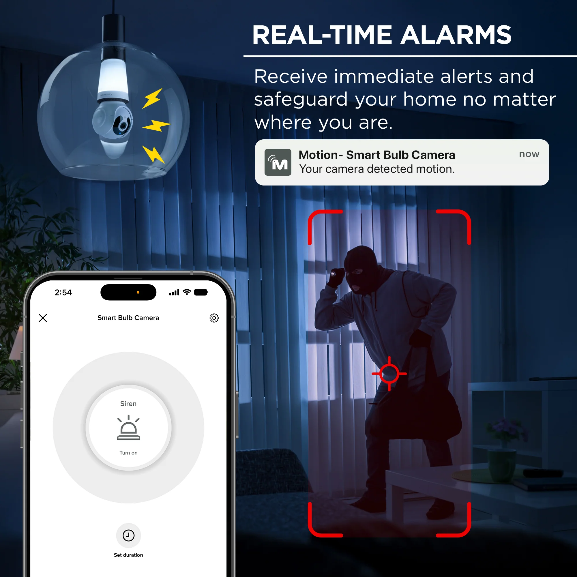 Merkury Smart 2K Light Bulb Security Camera - Image 7