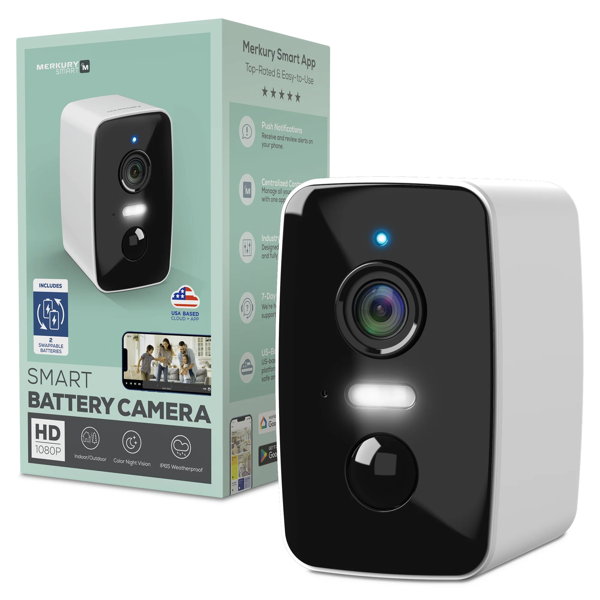 1080p Removable Battery Camera