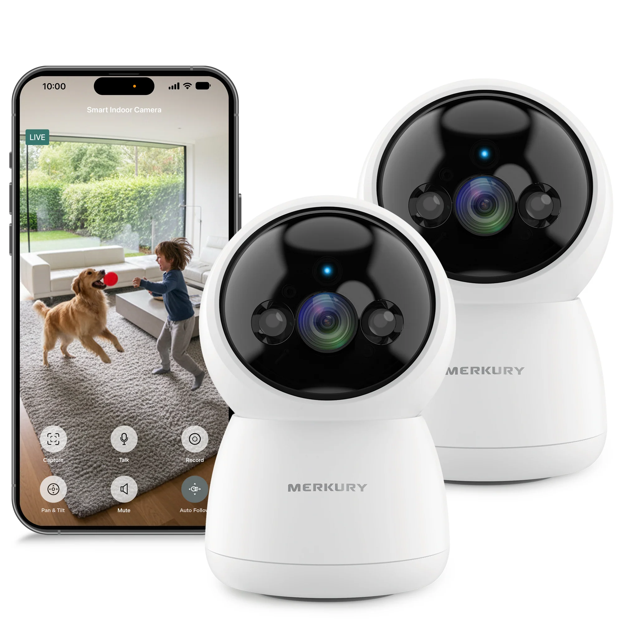 2K Auto-Follow Indoor Cameras, 2 Pack - Image 11