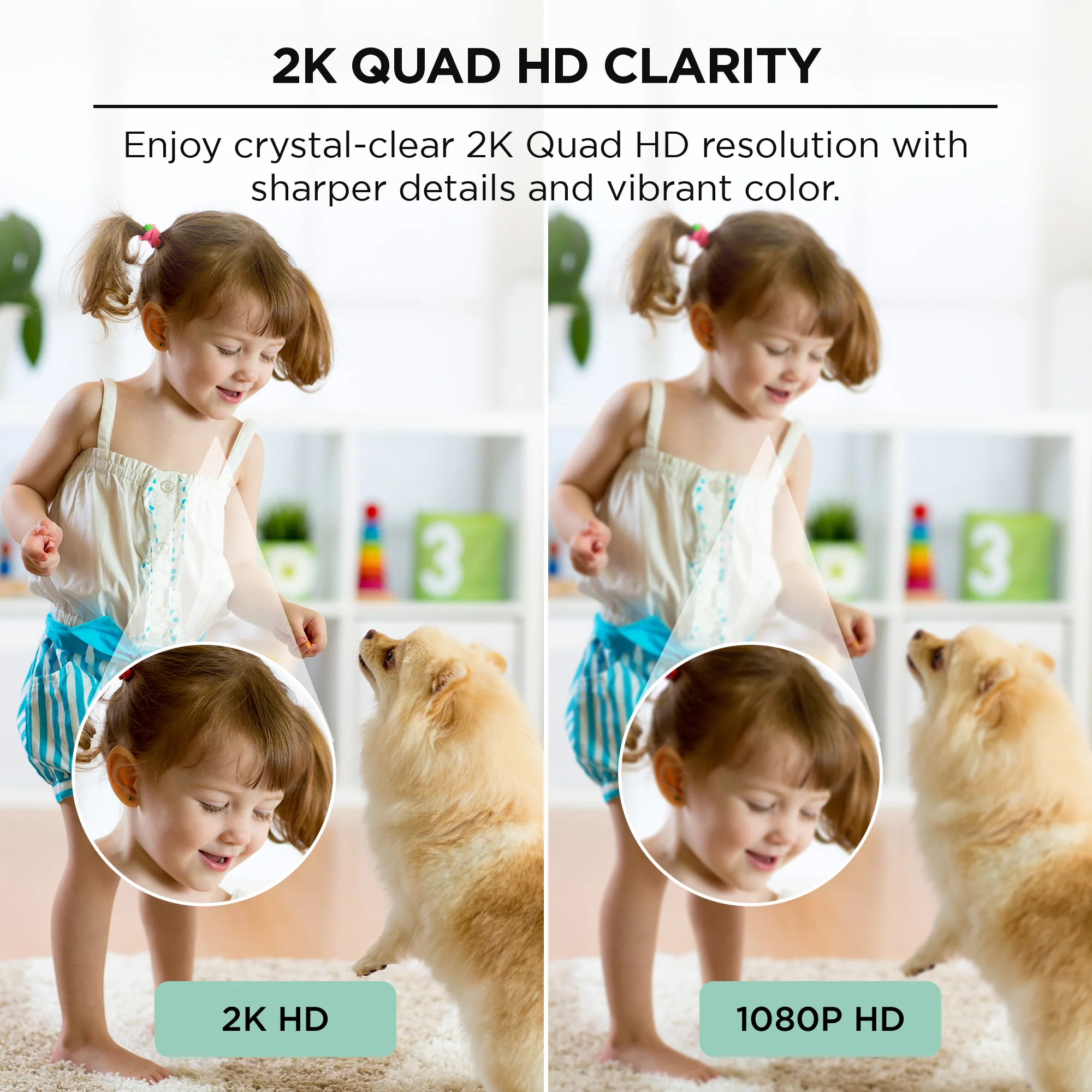 2K Auto-Follow Indoor Cameras, 2 Pack - Image 3