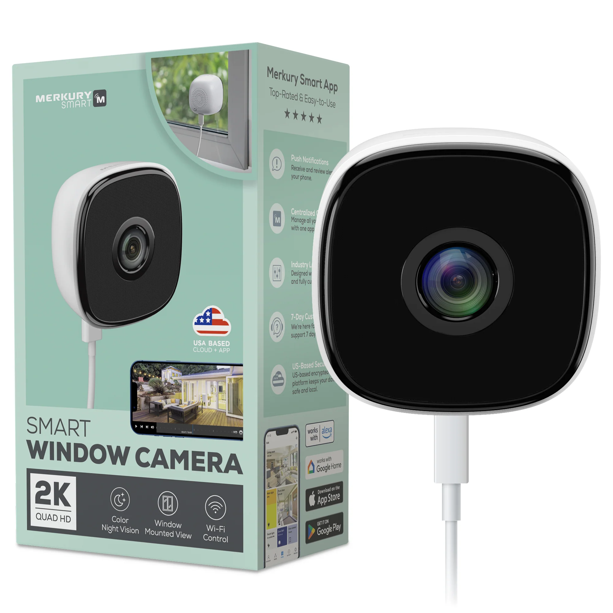 Smart 2K window camera