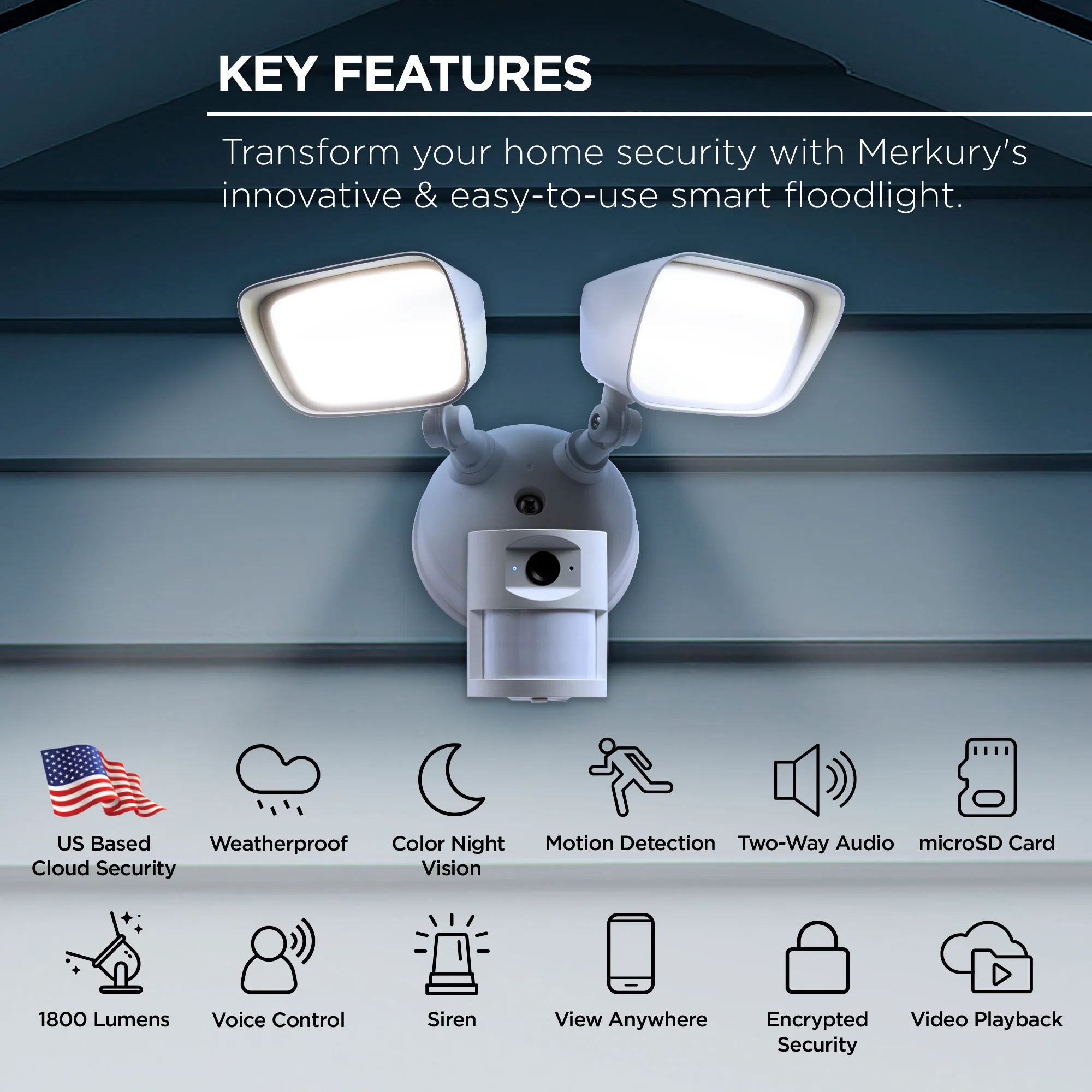 Wired Floodlight Camera with Spotlight - Image 3